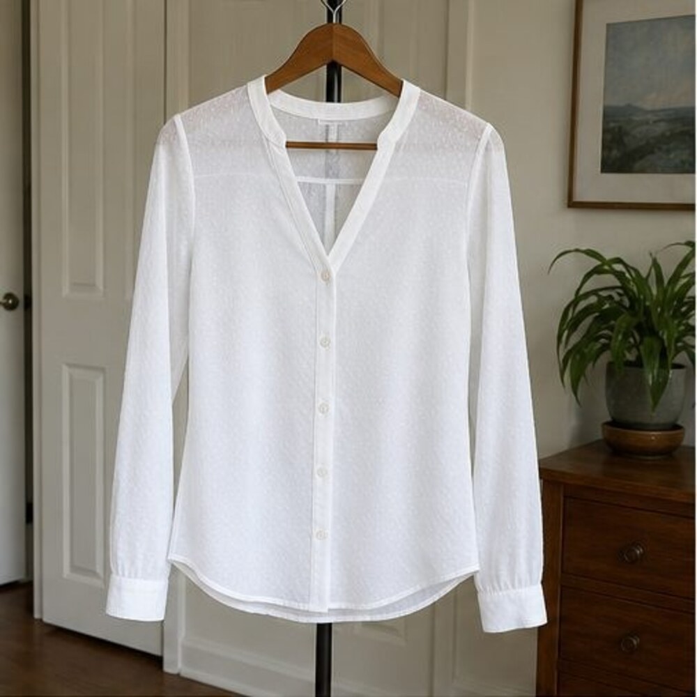 White Peplum Top
